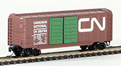 Micro-Trains Canadian 40' Standard Box Car, Double Doors, of the Canadian National Railway