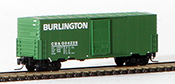 Micro-Trains American 40' Box Car, Single Door, w/o Roofwalk of the Chicago, Burlington & Quincy Railroad