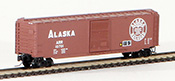 Micro-Trains American 50' Standard Box Car, Single Door, of the Alaska Railroad