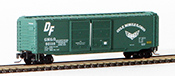 Micro-Trains American 50' Standard Box Car, Double Doors, of the Gulf, Mobile & Ohio Railroad