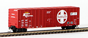 Micro-Trains American 50' Rib Side Box Car, Plug Door w/o Roofwalk, of the Atchison, Topeka & Santa Fe Railway
