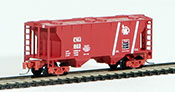 Micro-Trains American PS-2 70 Ton Two-Bay Covered Hopper of the Central Railroad of New Jersey 
