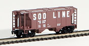 Micro-Trains American PS2 2-Bay Covered Hopper of the Soo Line Railroad