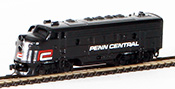 Micro-Trains American F-7 Powered A Unit Diesel Locomotive of the Penn Central 