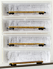 Micro-Trains American 60' Flatcar 4-Piece Set of the Trailer Train Company