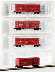 Micro-Trains American 40' Stock Car 4-Piece Set of the Great Northern Railway