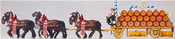 Preiser Beer Wagon Lowernbrau drawn by 6 horses