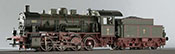 Trix German Steam Locomotive BR 55 and Tender of the KPEV
