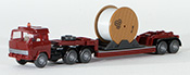 Wiking Low-Loader Semi-Trailer Truck with Spool Cable Load