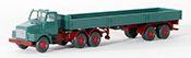 Wiking Green Volvo N10 with Long Platform Trailer