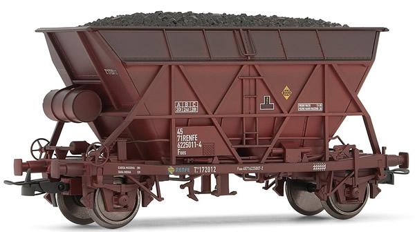 Electrotren E0921 - Hopper Wagon, weathered, with coal load
