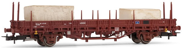 Electrotren E1336 - Low side wagon RENFE, type Ks, loaded with 2 marble blocks