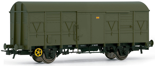 Electrotren E1833 - Closed wagon  ORE RENFE, military livery