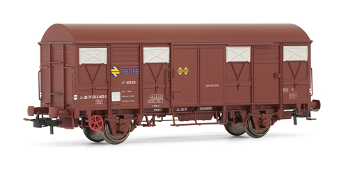 Electrotren E1834 - Closed wagon ORE-2 Renfe, origin livery