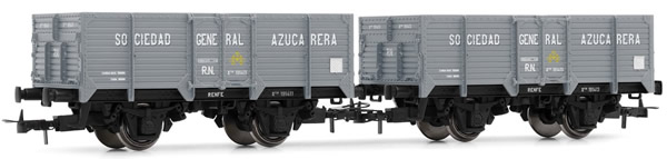 Electrotren E19022 - 2pc Unified High-sided Wagon Set Sociedad General Azucarera