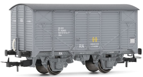 Electrotren E19026 - Wagon type J in grey livery with grey chassis