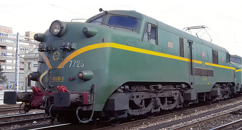 Electrotren E2758S - Spanish Electric Locomotive 277 con raya amarilla of the RENFE (Sound Decoder)