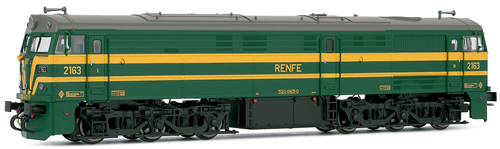 Electrotren E3114S - Locomotive 321.063 green & yellow   AC Digital    with Sound