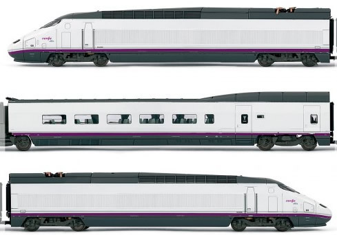 Electrotren E3518 - Spanish 4pc High Speed Train Set AVE S-100 of the RENFE