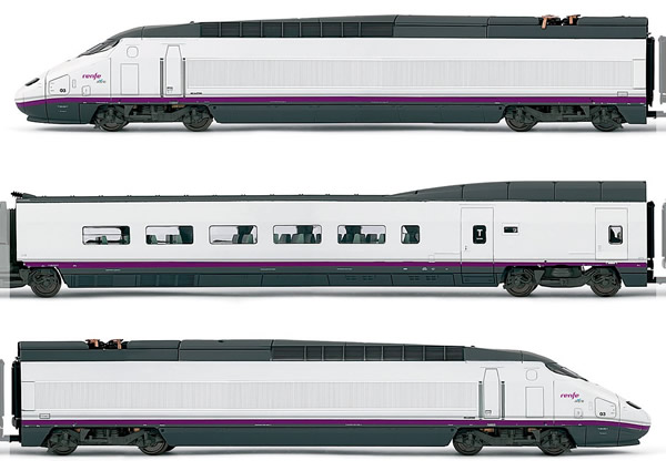 Electrotren E3518D - Spanish 4pc High Speed Train Set AVE S-100 of the RENFE