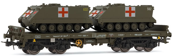 Electrotren E5174 - Low Side Wagon with Medical APCs