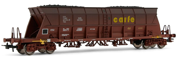 Electrotren E5726 - Weathered hopper wagon “Carfe”, with coal load