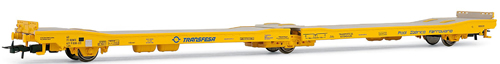 Electrotren E6310 - Low side wagon Transfesa for industrial vehicles, RENFE