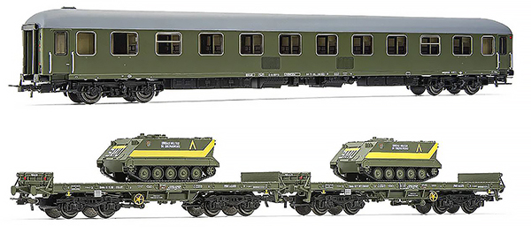 Electrotren HE4015 - Spanish Military Set 3pcs12000 +2PMM of the RENFE