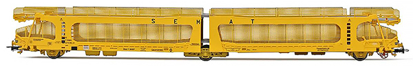 Electrotren HE6041 - 3-axle car transporter with protective lateral grills