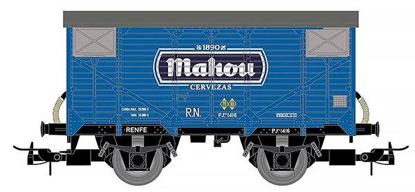 Electrotren HE6055 - 2-axle covered wagon PJ, Mahou