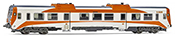 Spanish Diesel railcar class 596 Regionales R2, 9-596-002-6 of the RENFE