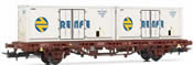 2-axle container wagon MC1 with 2 x 20