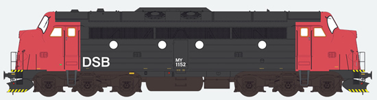 ESU 30228 - Danish Diesel Locomotive Nohab My, 1152 of the DSB