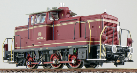ESU 31410 - German Diesel Locomotive V60 512 of the DB, Old Red (Sound Decoder and Smoke)