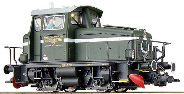 ESU 31430 - German Diesel Locomotive REGENTALBAHN, green w. Sound and Smoke