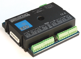 ESU 51820 - SwitchPilot V1.0, 4-pin magnet article decoder, 2xServo, DCC/MM, 1A