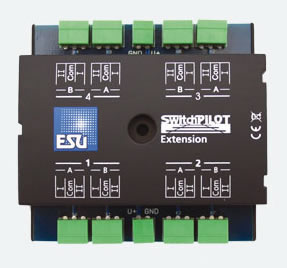 ESU 51822 - SwitchPilot Servo V2.0, 4x servo decoder, DCC / MM, RailCom