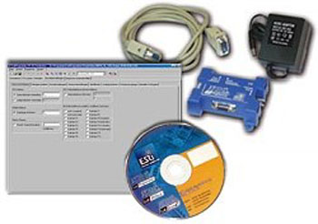 ESU 53452 - LokProgrammer set: LokProgrammer, power supply 2, serial cable, instruction manual, CD-Rom, USB adap