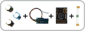 ESU 54633 - LokPilot digital set 21MTC 1 with 21MTC interface including 54614, 51968 und 51960, shielded choke
