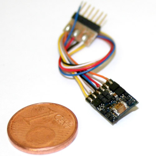 ESU 54684 - LokPilot micro V4.0, DCC, 6-pin NEM651 with cable