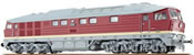 German Diesel Locomotive 132 547 of the DR, Bordeaux-red (Sound Decoder and Smoke)