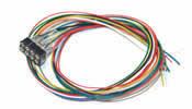 Cable harness with 8-pin plug acc. to NEM652, DCC cable coloured, 30cm