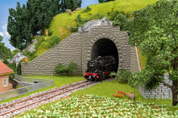 Faller 120576 - 2 Tunnel Portals, 1-track