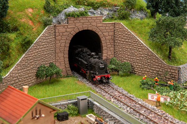 Faller 120577 - 2 Tunnel Portals, single-track