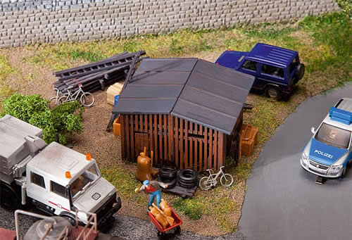 Faller 130524 - Shed with accessories