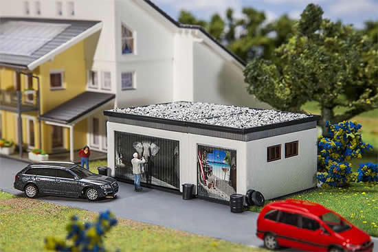 Faller 130620 - Double garage with drive components