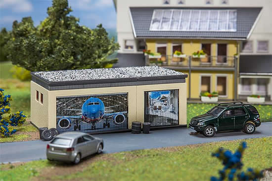Faller 130621 - Double garage with drive components