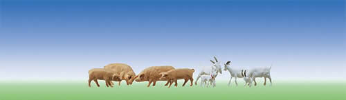 Faller 154008 - 8 Goats + 7 Pigs
