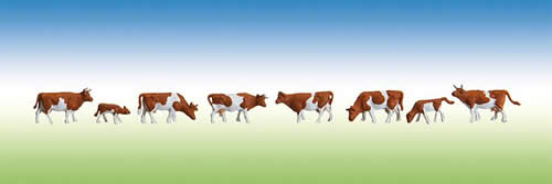 Faller 155507 - Cows, brown spotted