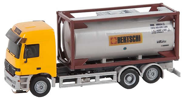 Faller 161483 - Lorry MB Actros LH’96 Chemical Transporter Bertschi(HERPA)